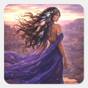 Mystik Woman Aufkleber – Galaktisch schön