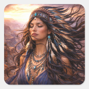 Mystik Woman Aufkleber – Galaktisch schön