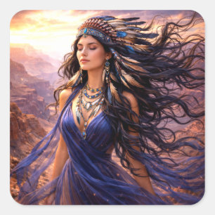 Mystik Woman Aufkleber – Galaktisch schön