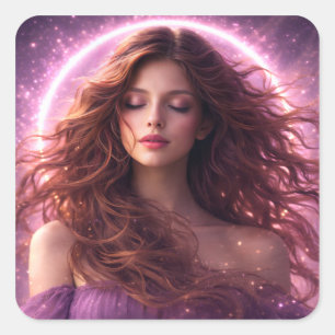 Mystik Woman Aufkleber – Galaktisch schön