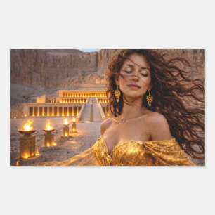 Mystik Woman Brief-Aufkleber – Galaktisch schön Rechteckiger Aufkleber