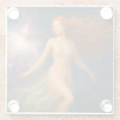 Mystik Woman – Glasuntersetzer aus Glas (Rückseite)