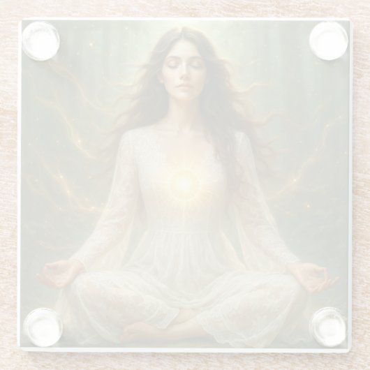 Mystik Woman – Glasuntersetzer aus Glas (Rückseite)