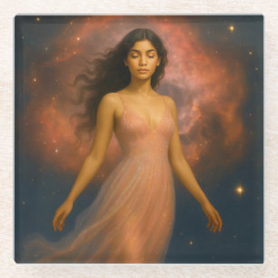 Mystik Woman – Glasuntersetzer aus Glas