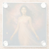 Mystik Woman – Glasuntersetzer aus Glas (Rückseite)