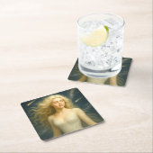 Mystik Woman – Glasuntersetzer Rechteckiger Pappuntersetzer (Vor Ort)