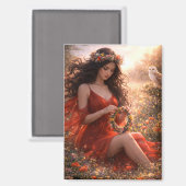 Mystik Woman Magnet (Vorderseite/Rückseite)