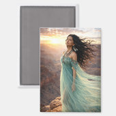 Mystik Woman Magnet (Vorderseite/Rückseite)