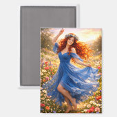 Mystik Woman Magnet (Vorderseite/Rückseite)