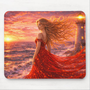 Mystik Woman Mousepad – Galaktisch schön