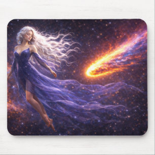 Mystik Woman Mousepad – Galaktisch schön