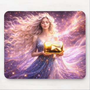 Mystik Woman Mousepad – Galaktisch schön