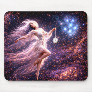 Mystik Woman Mousepad – Galaktisch schön