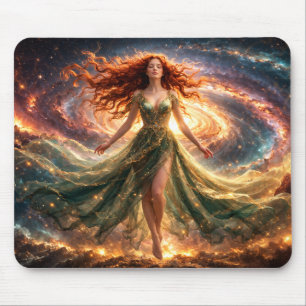 Mystik Woman Mousepad – Galaktisch schön