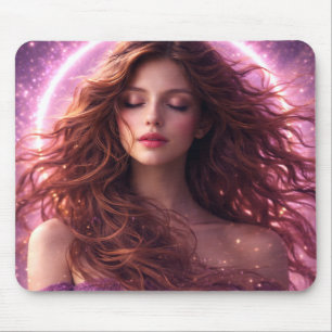 Mystik Woman Mousepad – Galaktisch schön
