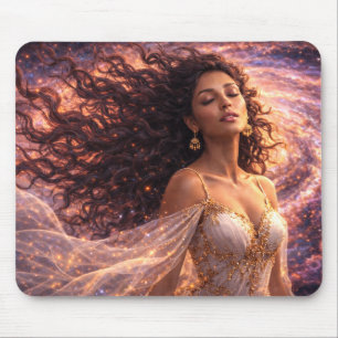 Mystik Woman Mousepad – Galaktisch schön