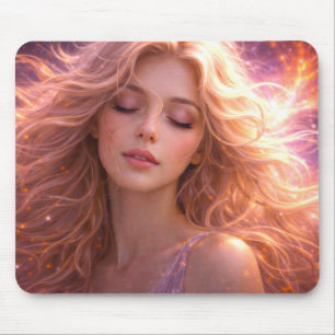Mystik Woman Mousepad – Galaktisch schön