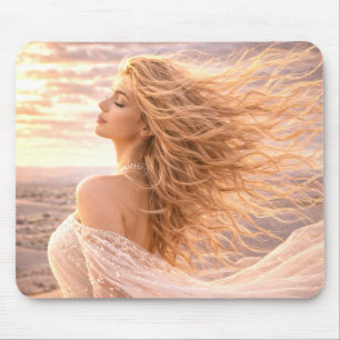 Mystik Woman Mousepad – Galaktisch schön
