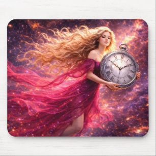 Mystik Woman Mousepad – Galaktisch schön