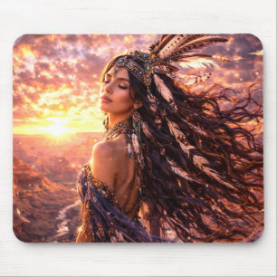 Mystik Woman Mousepad – Galaktisch schön
