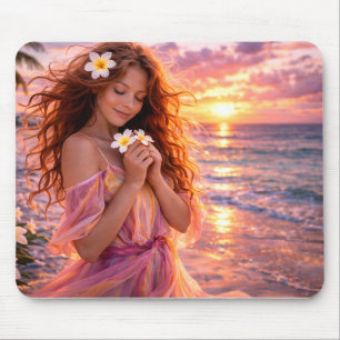 Mystik Woman Mousepad – Galaktisch schön