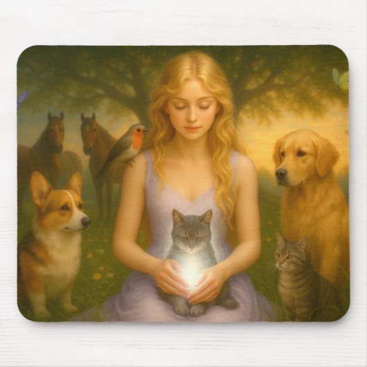 Mystik Woman – Mousepad mit Energie & Ausdruck (Vorne)