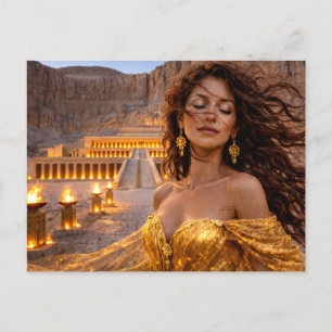 Mystik Woman Postkarte – Galaktisch schön