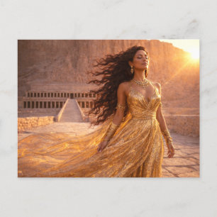 Mystik Woman Postkarte – Galaktisch schön