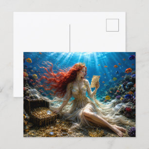 Mystik Woman Postkarte – Galaktisch schön