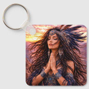 Mystik Woman Schlüsselanhänger – Galaktisch schön