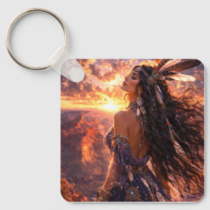 Mystik Woman Schlüsselanhänger – Galaktisch schön