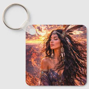 Mystik Woman Schlüsselanhänger – Galaktisch schön