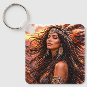 Mystik Woman Schlüsselanhänger – Galaktisch schön