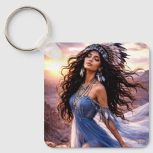 Mystik Woman Schlüsselanhänger – Galaktisch schön