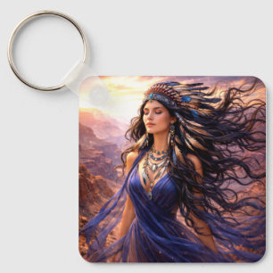 Mystik Woman Schlüsselanhänger – Galaktisch schön