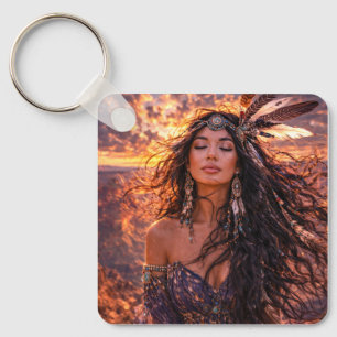 Mystik Woman Schlüsselanhänger – Galaktisch schön