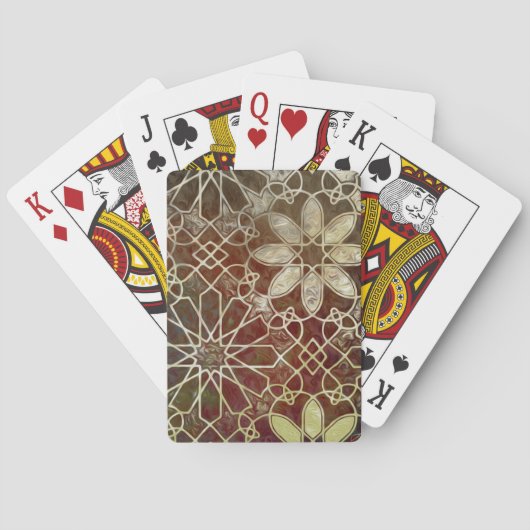 Mystiker deckt II mit Ziegeln Spielkarten (Rückseite)