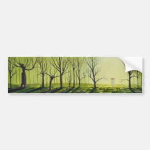 Mystiker heiligt Discgolf Autoaufkleber