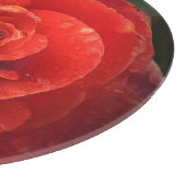 Mystique Dark Botanical Red Orange Rose Board Schneidebrett (Ecke)