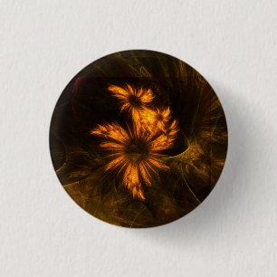 Mystique Garden Abstrakt Art Button (rund)