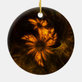 Mystique Garden Abstrakt Art Circle Ornament (Hinten)