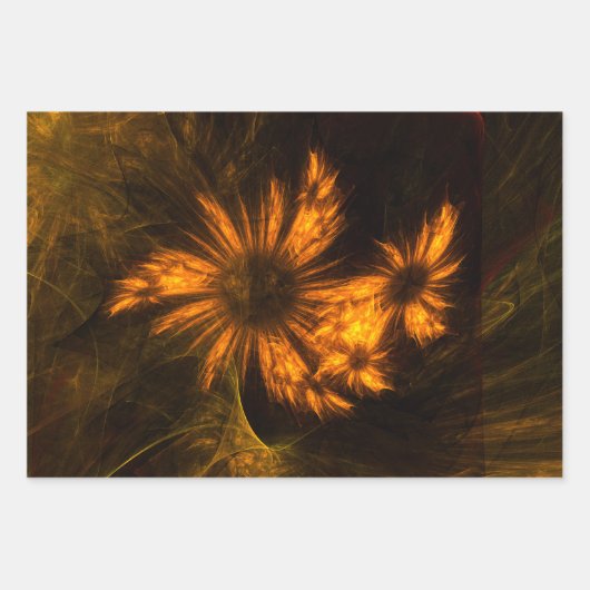 Mystique Garden Abstrakt Art Geschenkpapier Set (Vorderseite 2)