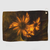 Mystique Garden Abstrakt Art Golfhandtuch (Horizontal)