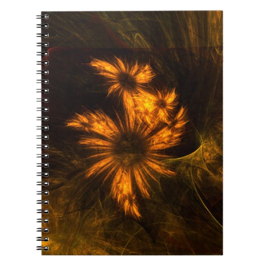 Mystique Garden Abstrakt Art Notebook Notizblock (Vorderseite)
