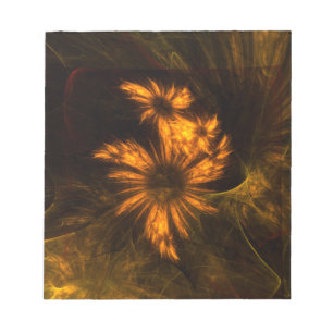 Mystique Garden Abstrakt Art Notepad Notizblock