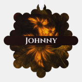 Mystique Garden Abstrakt Art Ornament Karte (Rückseite)