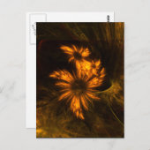 Mystique Garden Abstrakt Art Postkarte (Vorne/Hinten)