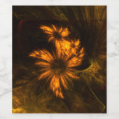 Mystique Garden Abstrakt Art Weinetikett (Einzelnes Label)