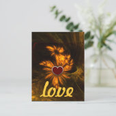 Mystique Garden Liebe Postkarte (Stehend Vorderseite)