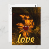 Mystique Garden Liebe Postkarte (Vorne/Hinten)